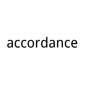 ACCORDANCE
