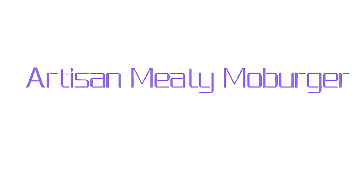 ARTISAN MEATY MOBURGER