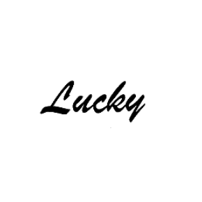 lucky特殊字体图片